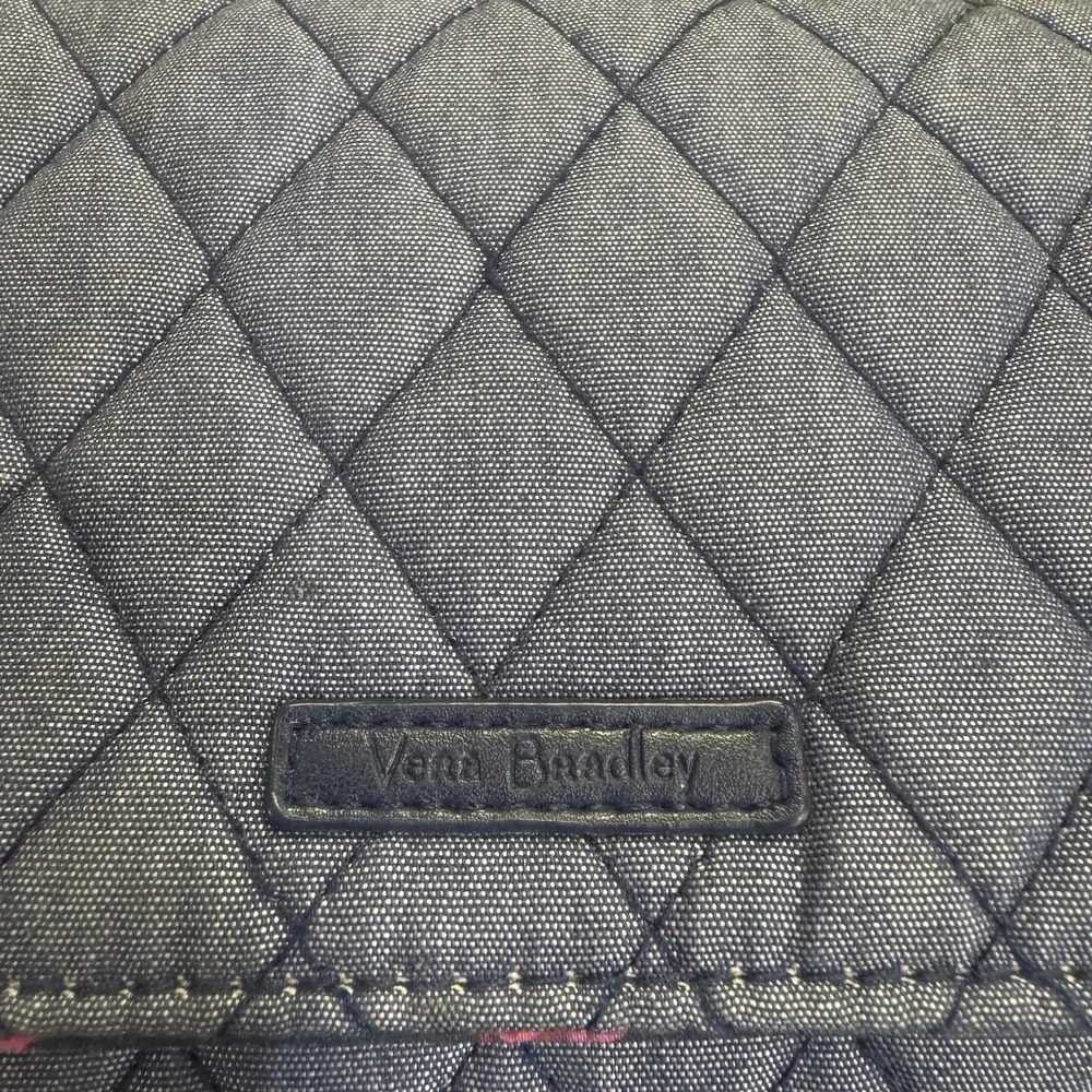 Vera Bradley Quilted Wallet Wristlet‎ Gray RFID Protection